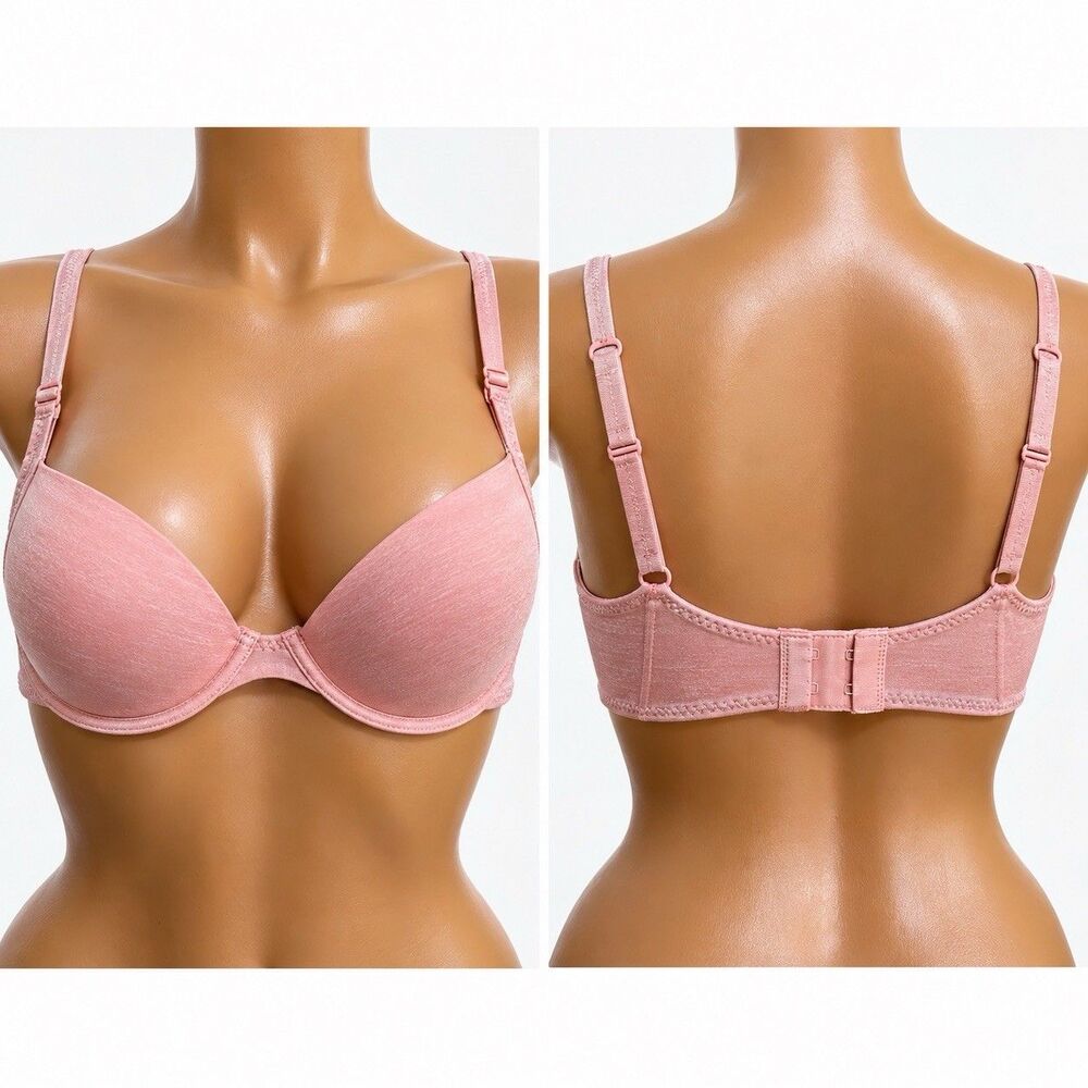 Victoria's Secret Bra Women's 34B Pink Push Up Full Coverage Underwired A Strap